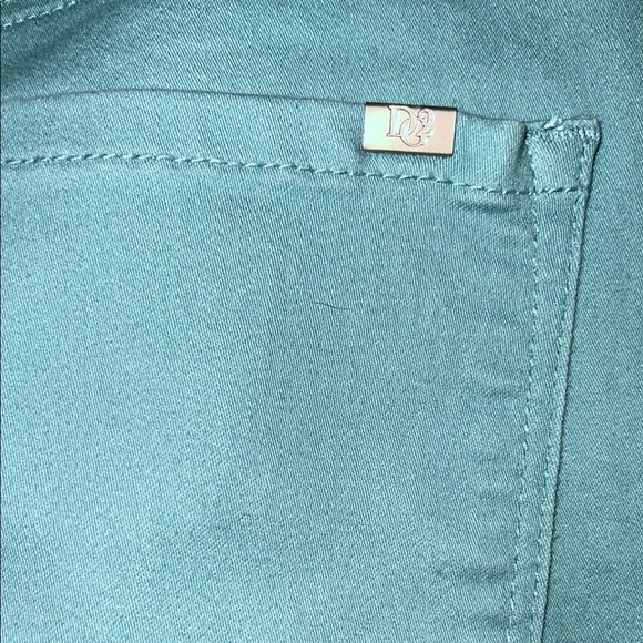 DG2 Light Teal Crop Jeans - Picture 3 of 8